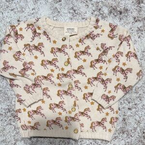 Vibrant Whimsical Pony Cardigan